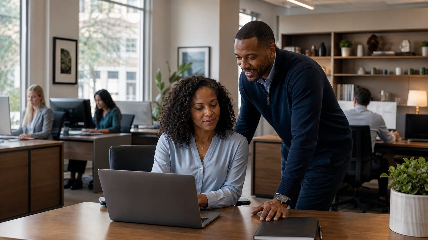 A Marietta professional office using connected systems during a normal workday