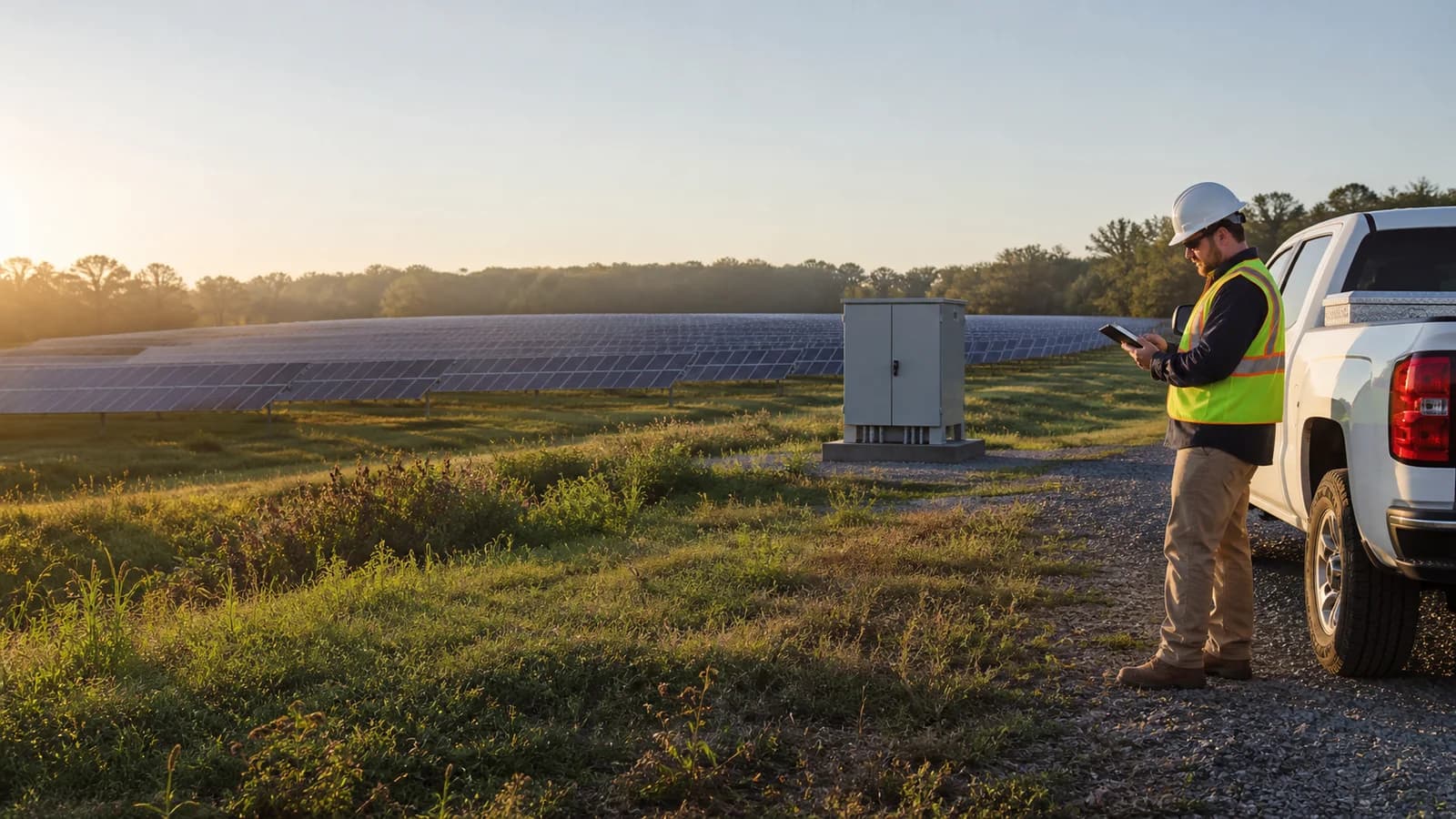 Connected equipment supporting operations at a Georgia solar farm