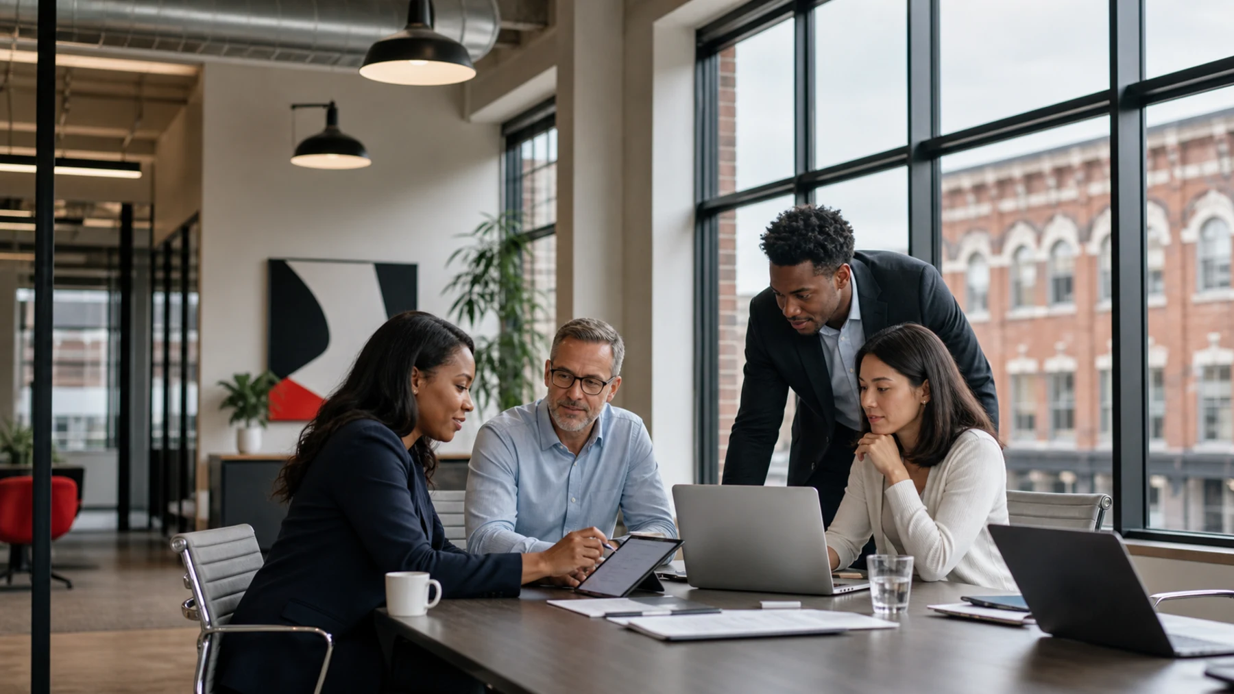 A Georgia professional-services team collaborating through connected business systems