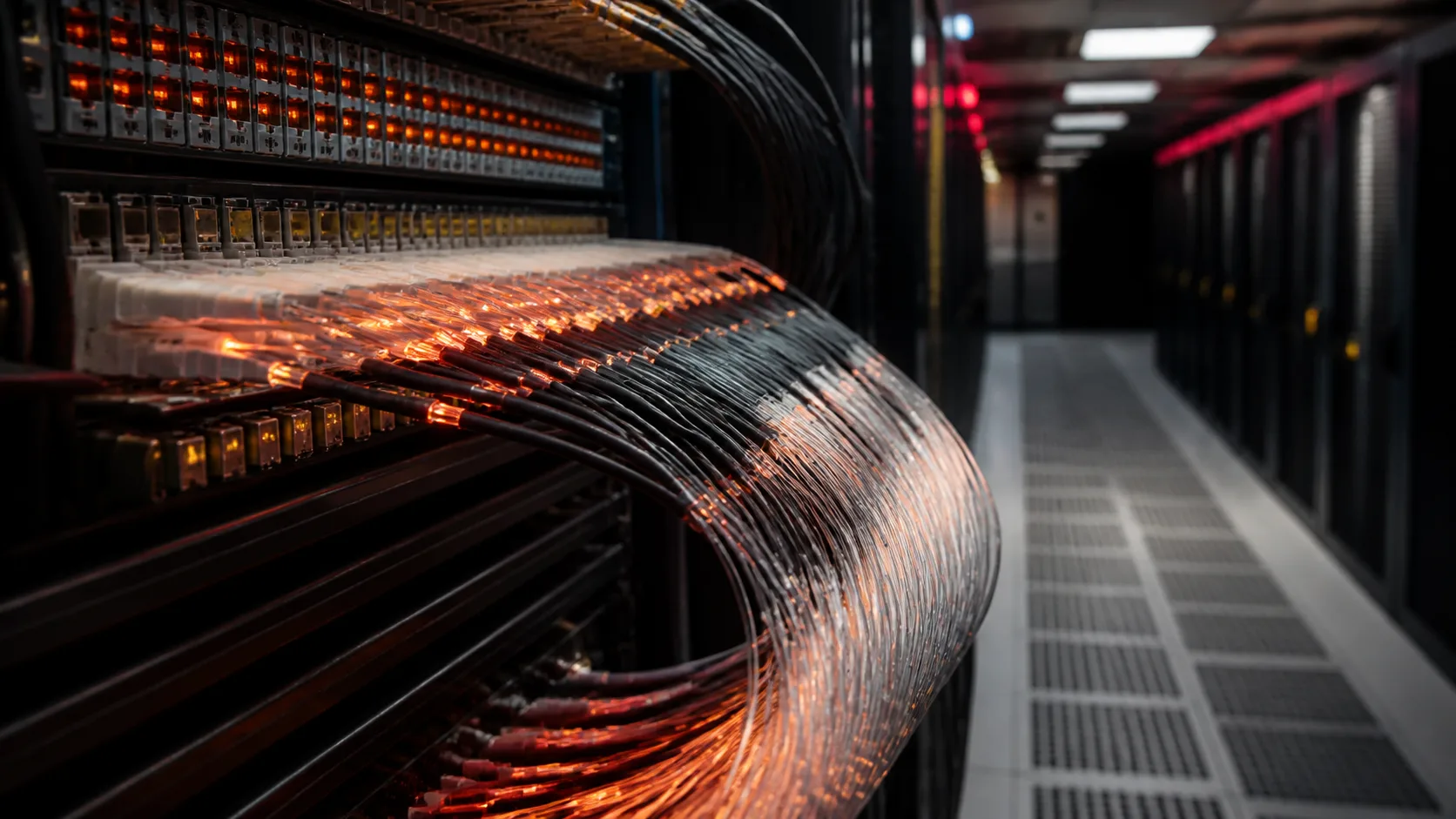 High-capacity fiber infrastructure connecting data centers for AI workloads