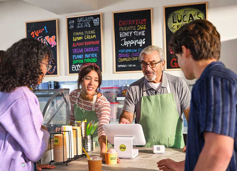 A small business protected by backup internet