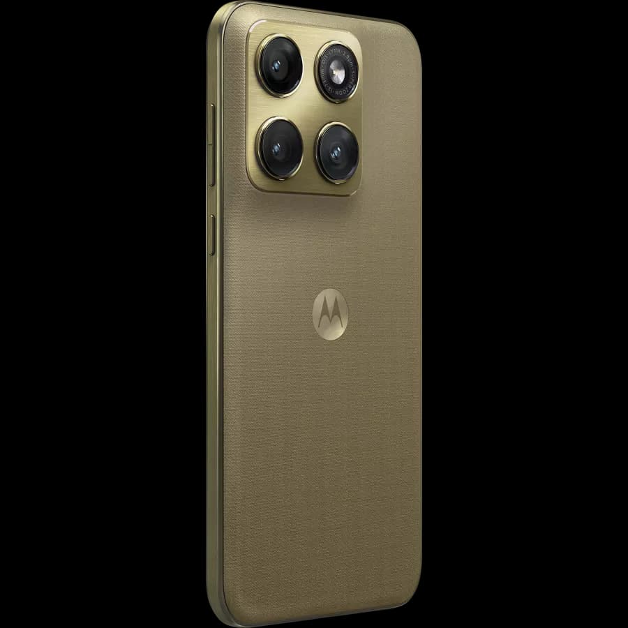 Motorola edge 2026 angled view showing its slim frame and Gorilla Glass 7i front