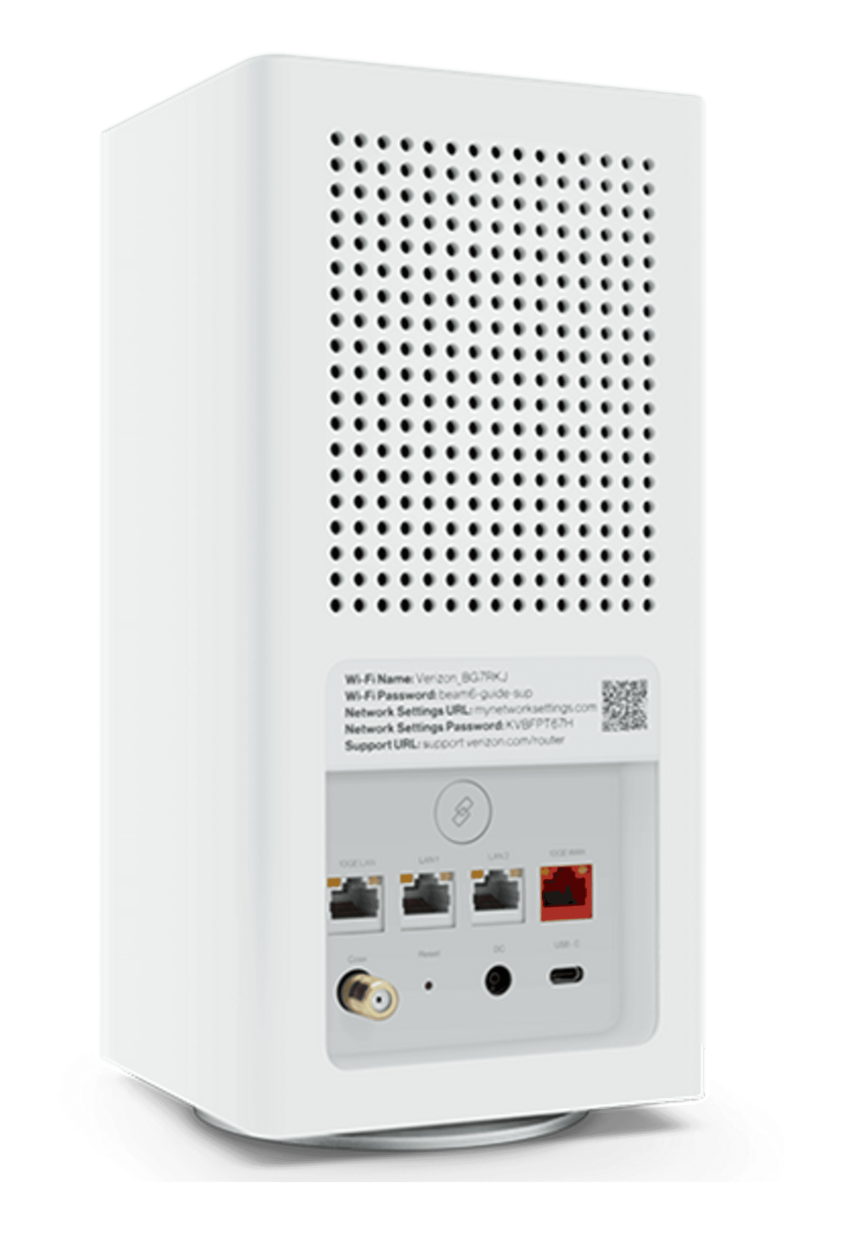 Official rear-angle view of the Verizon Router CR1000B